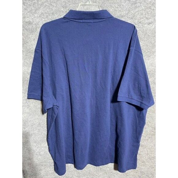 Polo Ralph Lauren Shirt Mens 4XB Big Logo Embroidered Cotton Short Sleeve Blue - Picture 2 of 7
